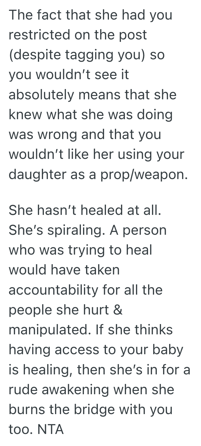 Screenshot 2025 07 05 at 10.00.06%E2%80%AFPM Unstable Aunt Tried To Use Her New Baby As Leverage In A Feud With Her Daughter, So The New Mom Wondered Whether To Cut Her Aunt Off For Good