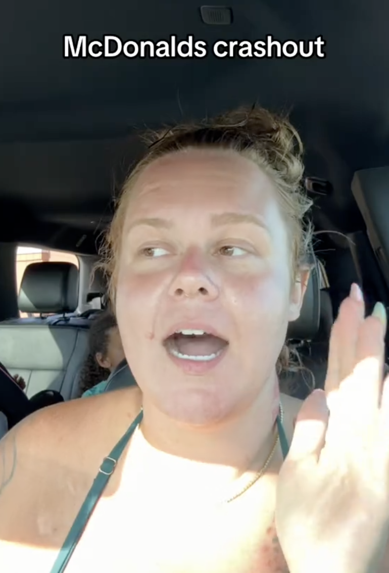 woman talking to tiktok viewers