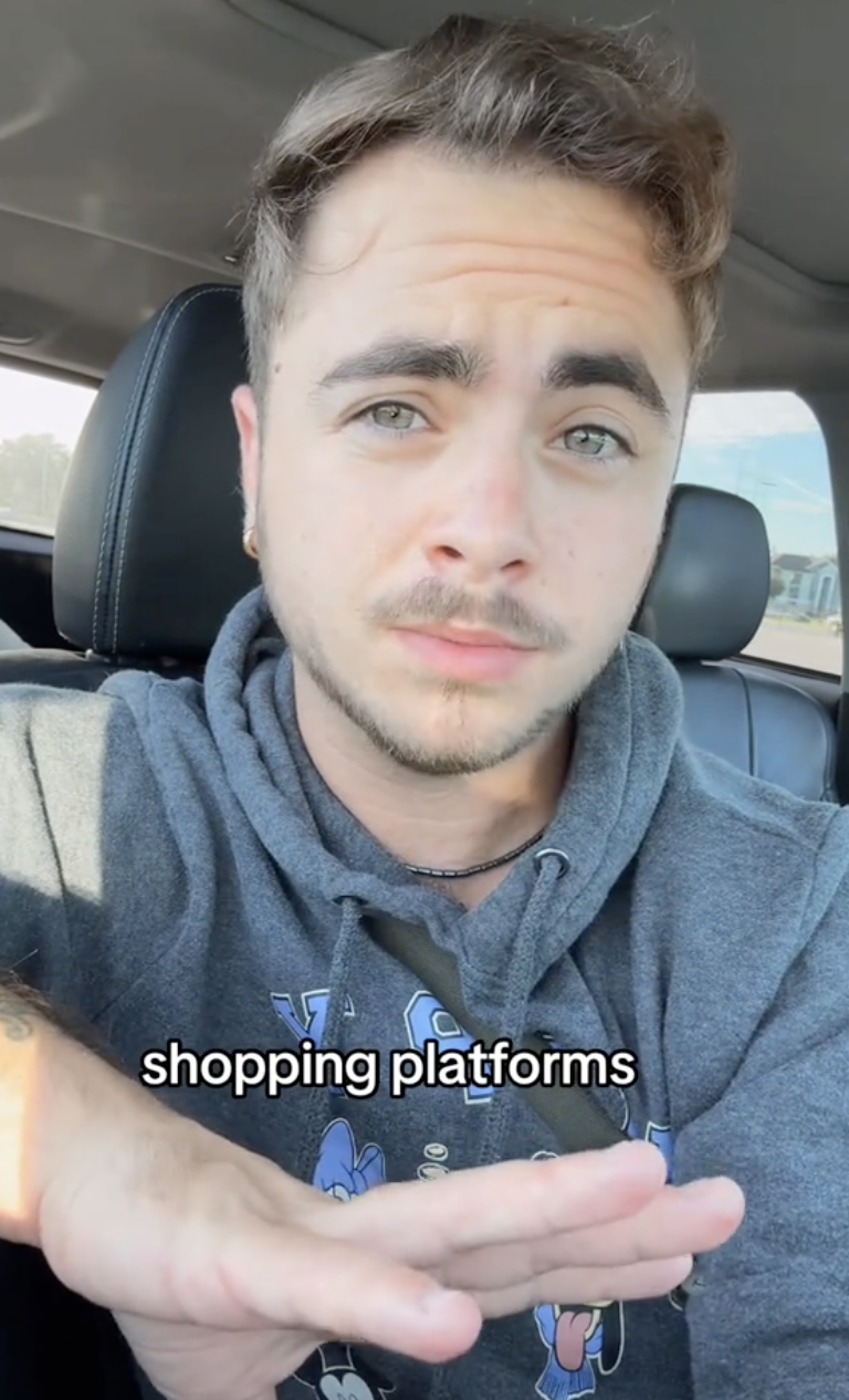 man talking to a camera