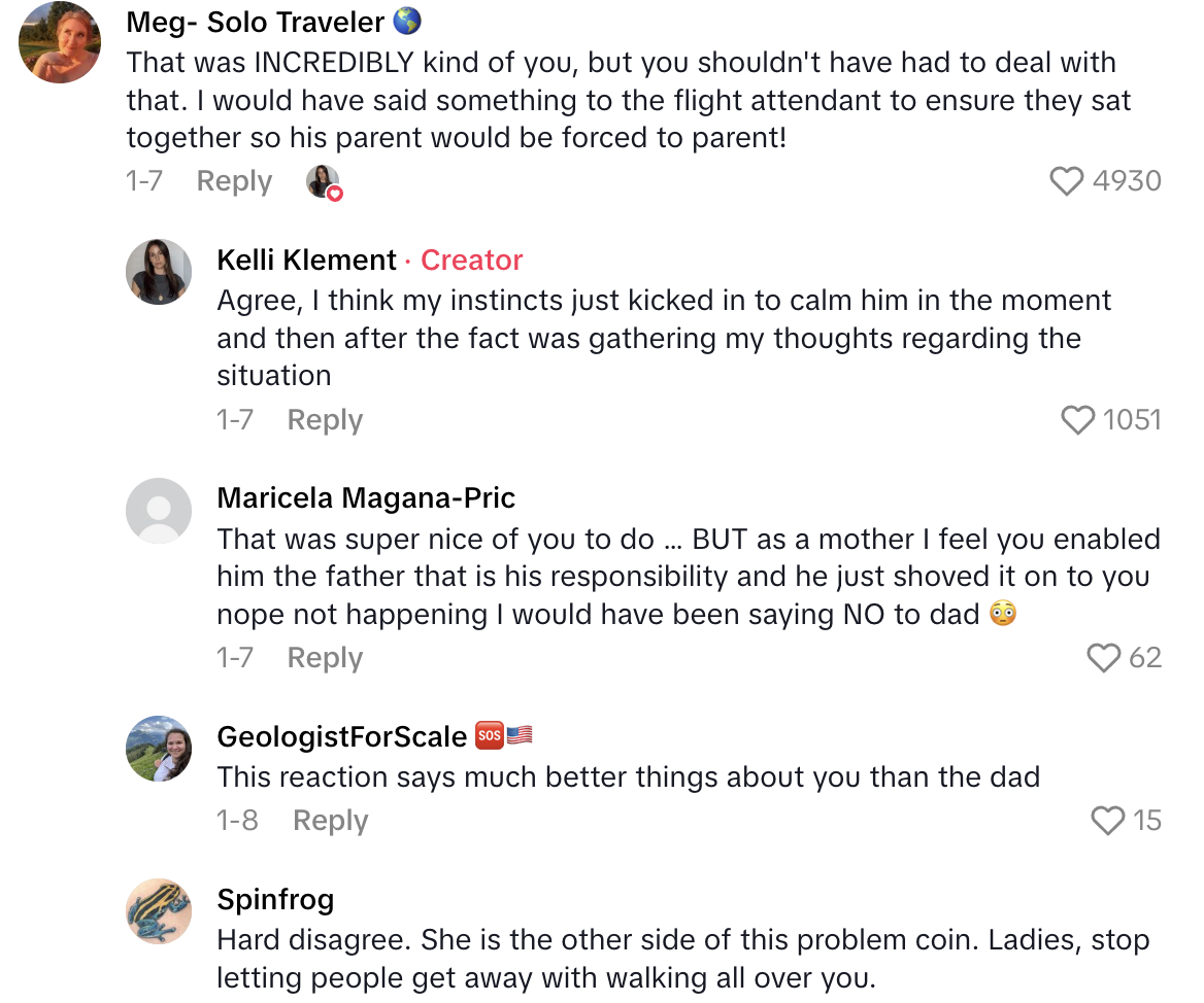 Screenshot 2025 07 05 at 2.00.55 PM A Dad Made His Young Son Sit Between Two Strangers On A Plane, And A Stranger Took Care Of Him During the Flight