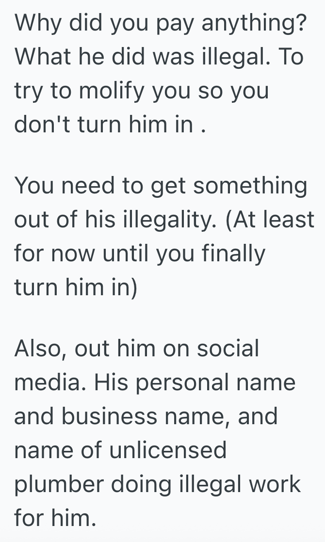 Screenshot 2025 07 05 at 2.01.44 PM Scamming Plumber Tries To Scare A Homeowner Into Overpaying, So They Do Some Research And Make The Plumber Worry