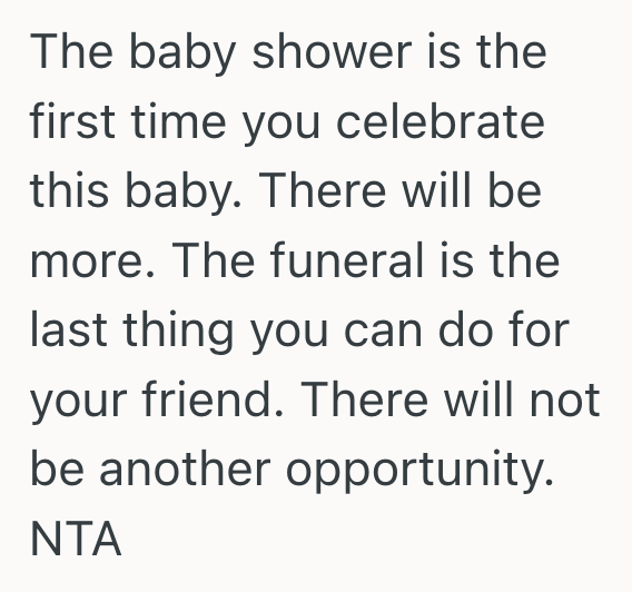 Screenshot 2025 07 07 at 11.02.33 AM She Prioritized A Mentors Funeral Over Her Brothers Baby Shower, And Her Demanding Mother Was Determined To Make Her Feel Like An Awful Person