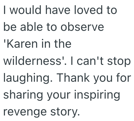 Screenshot 2025 07 08 at 11.14.11 AM Camper Encountered A Rude Woman In The Wild, So He Recruited Some Local Wildlife To Help Scare Her Straight