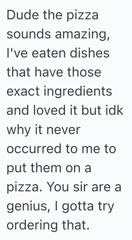 Screenshot 2025 07 08 at 2.31.42 PM A Regular Customers Favorite Pizza Combo Caught A Stranger’s Attention, So The Restaurant Honored It As A Featured Menu Item
