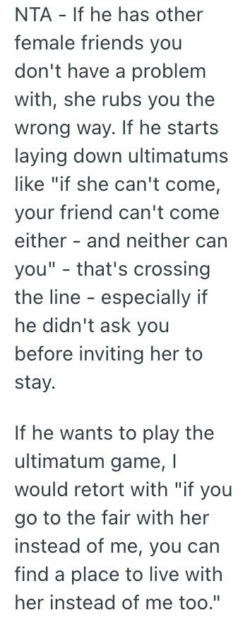 Screenshot 2025 07 08 at 8.48.09 AM Her Boyfriends Best Friend Is Rude To Her, So She Doesnt Want Her To Stay At Their Place Anymore When She Visits
