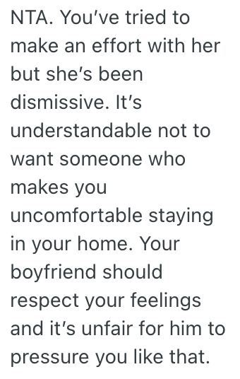 Screenshot 2025 07 08 at 8.48.22 AM Her Boyfriends Best Friend Is Rude To Her, So She Doesnt Want Her To Stay At Their Place Anymore When She Visits