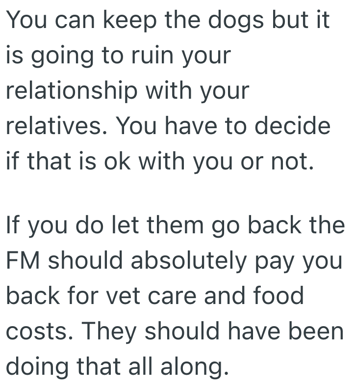 Screenshot 2025 07 08 at 9.08.05 PM They Fostered A Family Members Dogs And Spent Tons On Vet Bills, And Now They Want To Keep Them And Give Them A Better Life