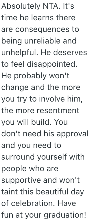 Screenshot 2025 07 08 at 9.23.16 AM Her Dad Has Been Absent Throughout Her Life, So She Doesnt Want to Invite Him To Her College Graduation