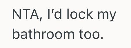 Screenshot 2025 07 09 at 10.33.41 PM Her Roommate Started Using Her Private Bathroom And Leaving A Mess, So She Installed A Lock