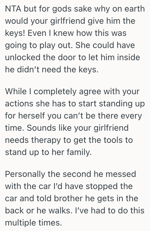 Screenshot 2025 07 10 at 11.37.10 His Girlfriend Has A New Work Car That Shes Nervous To Drive, So When Her Brother Steals It As A Joke, This Man Is Furious