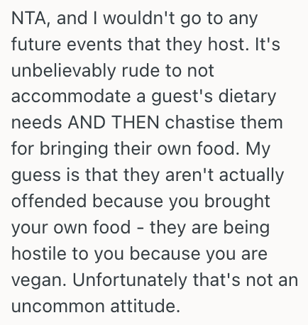 Screenshot 2025 07 11 at 11.18.22 She She Brought Her Own Vegan Food To Her Uncles BBQ Because She Didnt Expect Him To Cater To Her Dietary Choices, And Now Hes Offended That His Food Wasnt Enough