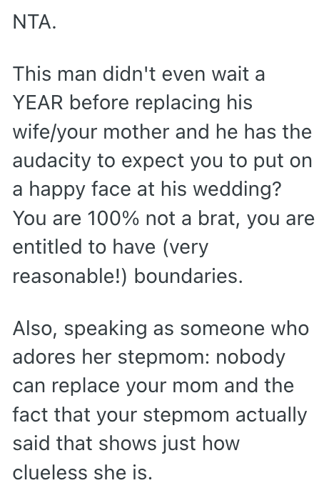 Screenshot 2025 07 11 at 14.20.27 Shes Grieving Her Mom But Her Dad Has Moved On, And Now Hes Insisting She Be A Bridesmaid In His Wedding