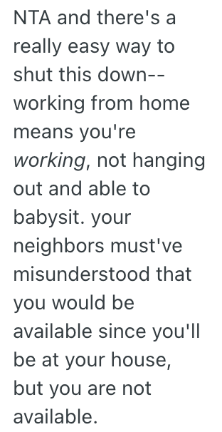 Screenshot 2025 07 11 at 3.58.39 PM Someone Volunteered Her To Babysit Her Neighbors Kids, But She Refuses To Do It