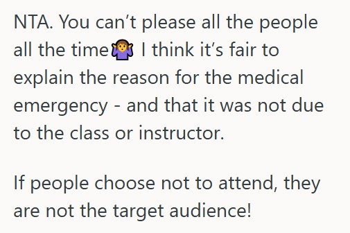 Screenshot 2025 07 14 195246 Man Fainted At Her Friends Fitness Class, So She Told Everyone That It Was An Accident And Not Her Friends Fault