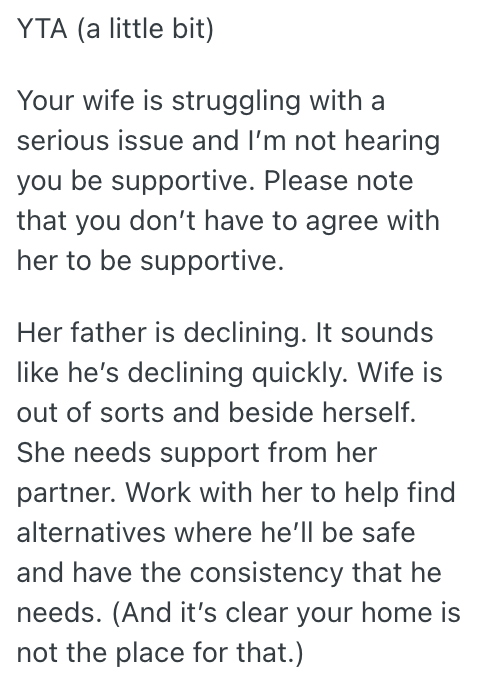 Screenshot 2025 07 14 at 13.52.47 Hes Watched His Father In Laws Health Decline, But When He Tells His Wife He They Cant Support Him Any Longer And To Send The Man Home, Things Get Tense
