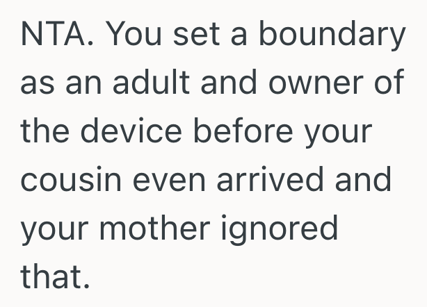 Screenshot 2025 07 14 at 7.14.13 PM Visiting Cousin Wants To Play An Older Cousins Game, But The Older One Is Completely Opposed To That Idea