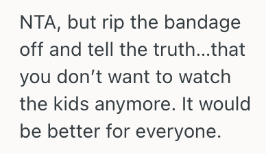 Screenshot 2025 07 15 at 3.29.20 PM Woman Has Had Enough Of Babysitting For A Difficult Family, So She Lied About Not Being Available When The Mom Tried To Hire Her Again