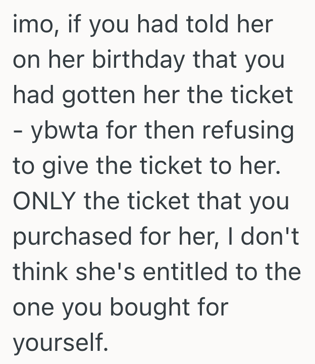 Screenshot 2025 07 15 at 6.38.59 PM He Bought Concert Tickets For His Girlfriends Birthday, But Since Theyve Broken Up She Doesnt Want Him To Go Anymore