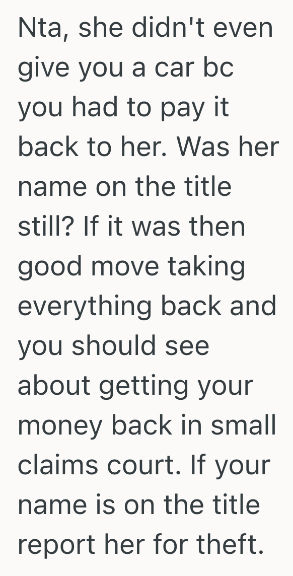 Screenshot 2025 07 16 at 10.42.26 AM She Never Asked For The Car Her Mother In Law Bought Her, But When It Was Used To Guilt Her, She Removed Every Repair And Gave It Back