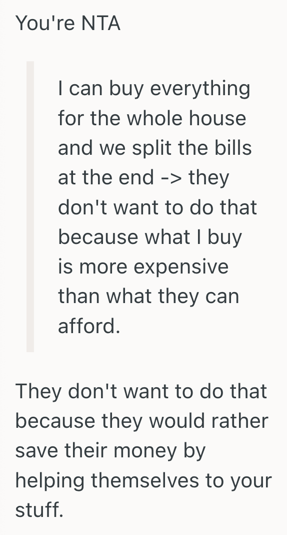 Screenshot 2025 07 16 at 5.00.14 PM Her Roommates Kept Using Her Expensive Products Without Paying, But When She Pulled Everything Out Of The Bathroom To Protect Her Stuff, They Accused Her Of Being Self Centered