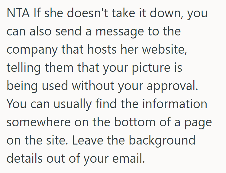 Screenshot 2025 07 17 000016 Her Mother Used A Photograph Of Her On Her New Company Website, So She Asked Her To Remove The Picture
