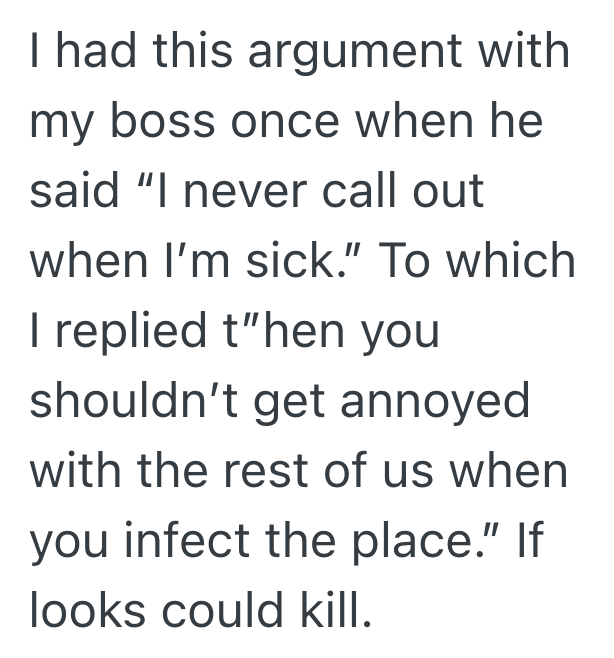 Screenshot 2025 07 17 at 12.11.39 AM A Sick Employee Wanted To Work From Home Instead Of Taking A PTO Day, But Their Boss Told Them To Come In Anyway