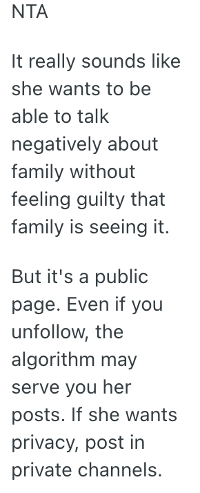 Screenshot 2025 07 17 at 2.01.17 PM She Keeps Reading Her Younger Sisters Instagram Posts And Her Sister Isnt Happy About It