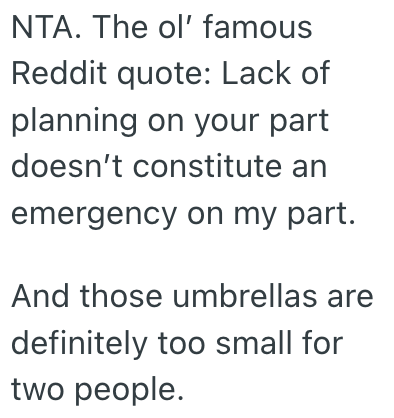 Screenshot 2025 07 18 at 2.58.10 PM College Student Refuses To Share Her Umbrella With A Frenemy On A Rainy Day, But Does That Make Her Heartless?