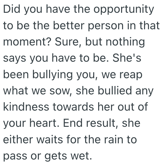 Screenshot 2025 07 18 at 2.58.34 PM College Student Refuses To Share Her Umbrella With A Frenemy On A Rainy Day, But Does That Make Her Heartless?