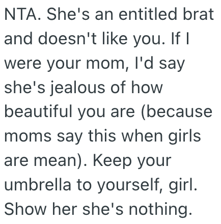 Screenshot 2025 07 18 at 2.59.25 PM College Student Refuses To Share Her Umbrella With A Frenemy On A Rainy Day, But Does That Make Her Heartless?