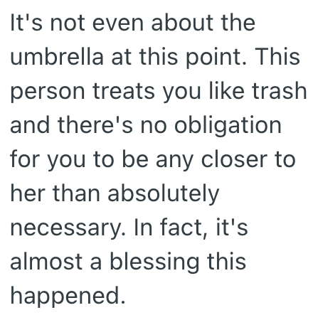 Screenshot 2025 07 18 at 2.59.36 PM College Student Refuses To Share Her Umbrella With A Frenemy On A Rainy Day, But Does That Make Her Heartless?