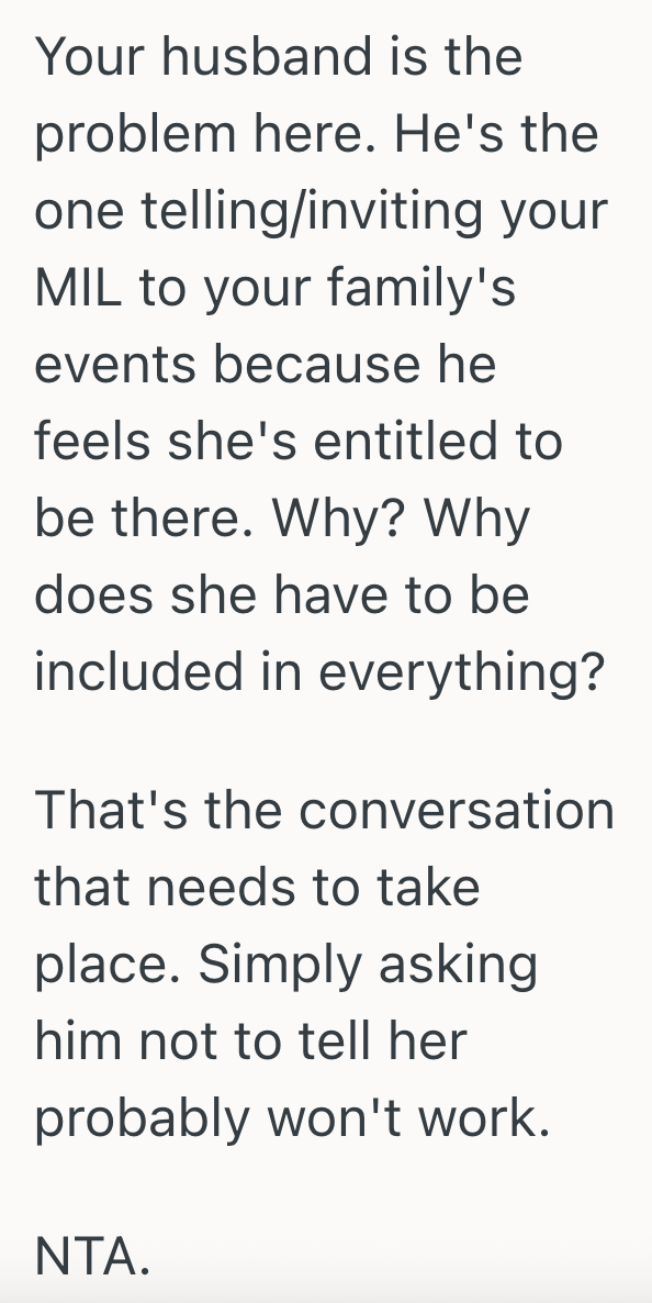 Screenshot 2025 07 19 at 2.52.00 PM Womans Mother In Law Keeps Showing Up At Events She Wasnt Invited To, And Shes Not Sure If This Is Normal In Law Behavior