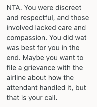 Screenshot 2025 07 19 at 6.40.38 PM Another Passenger Took Her Upgraded First Class Window Seat, So She Gave Up The Upgrade Just To Avoid Conflict