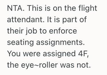 Screenshot 2025 07 19 at 6.42.06 PM Another Passenger Took Her Upgraded First Class Window Seat, So She Gave Up The Upgrade Just To Avoid Conflict
