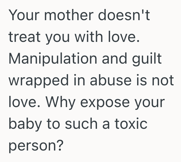 Screenshot 2025 07 20 at 3.01.00 PM Woman Has A Strained Relationship With Her Mother, And Now That She Is A New Mom Herself, She Doesnt Want Her Mother Around Her Baby