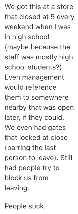 Screenshot 2025 07 20 at 9.37.49 AM A Customer Waited In Her Car For Someone To Come Help Her, But An Employee Made Her Wait And Then Closed The Store And Left