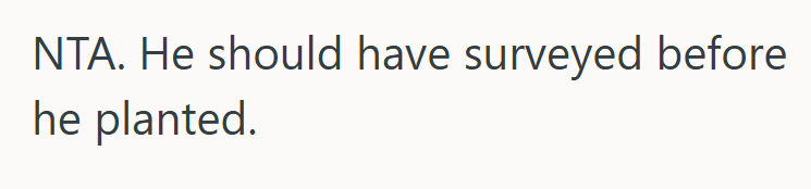 Screenshot 2025 07 21 143508 Man Had Trees Planted Near The Property Line, But When The Neighbors Had A Survey Done, They Told Him To Move Them All