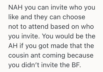 Screenshot 2025 07 21 at 10.22.43 AM Woman Was Planning Her Wedding Carefully Due To Limited Seating, But Her Cousin Isnt Going To Come Unless Her Boyfriend Is Invited