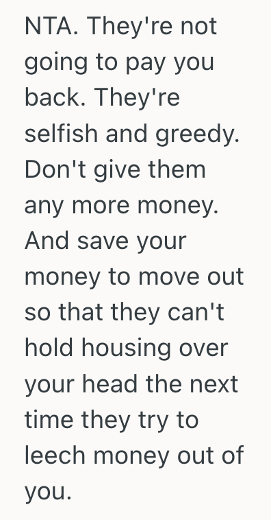 Screenshot 2025 07 21 at 11.36.28 AM Daughter Loans Parents Thousands Of Dollars, But They Only Pay Her Back Part Of It Even Though They Spend Much More Than They Owe Her On Unnecessary Things