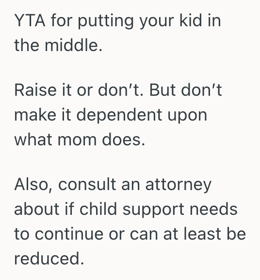 Screenshot 2025 07 21 at 11.38.32 AM Father Refused To Give His Son An Allowance For College Until His Ex Wife Increased Her Child Support Payments, So Their Son Ended Up Caught In The Middle Of A Bitter Financial Dispute