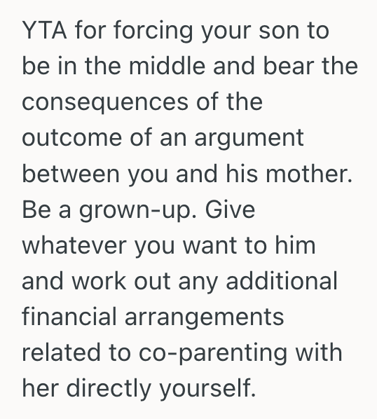 Screenshot 2025 07 21 at 11.39.14 AM Father Refused To Give His Son An Allowance For College Until His Ex Wife Increased Her Child Support Payments, So Their Son Ended Up Caught In The Middle Of A Bitter Financial Dispute
