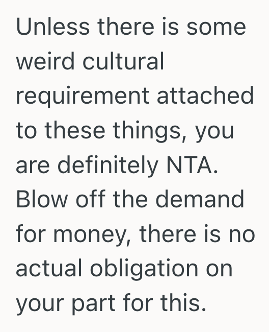 Screenshot 2025 07 21 at 11.57.39 AM He Was Pressured To Send Money For His Cousin’s Wedding Celebration, But He Wasnt Actually Invited
