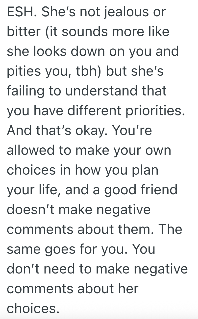 Screenshot 2025 07 22 at 1.17.17 PM Friend Keeps Criticizing Her Stay At Home Mom Lifestyle, So She Snaps and Says Maybe Shes Just Jealous No One Sticks Around