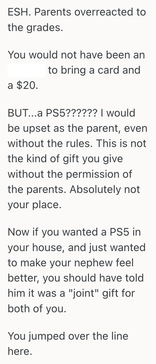 Screenshot 2025 07 22 at 11.05.05 AM Uncle Gave His Teen Nephew A PS5 After A Gift less Birthday, So Teens Parents Lashed Out And Claimed He Undermined Their Parenting