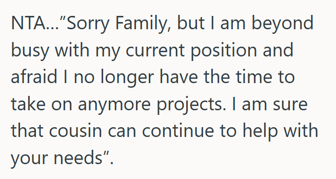 Screenshot 2025 07 23 232411 Architects Family Originally Wanted Him To Help With A Project, But They Decided To Work With A Distant Cousin Instead, So He No Longer Wanted To Help Them