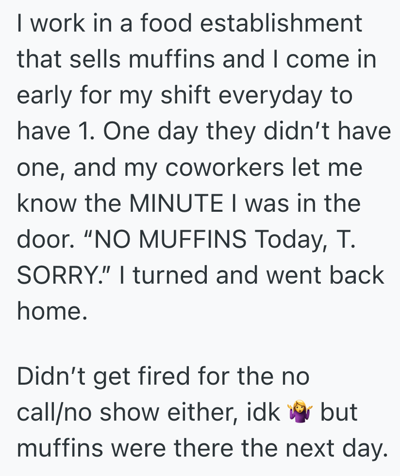 Screenshot 2025 07 23 at 10.42.16 PM Her Boss Expected Staff To Work On Saturdays, But They Only Came For Her Muffins And She Warned Him Of That