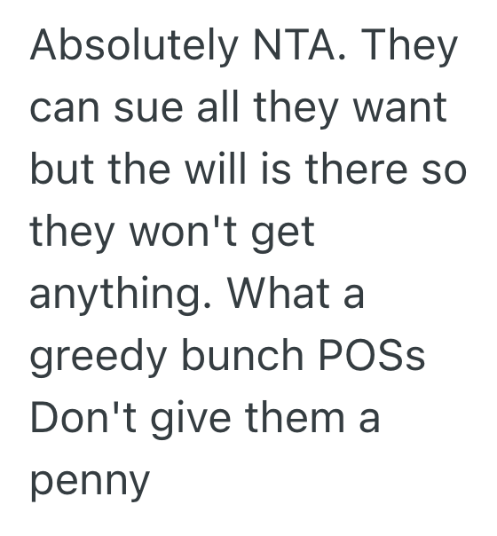Screenshot 2025 07 23 at 11.23.09 PM Her Late Parents Willed Their Entire Estate To Her For Caring For Them, And This Womans Siblings Are Threatening To Sue