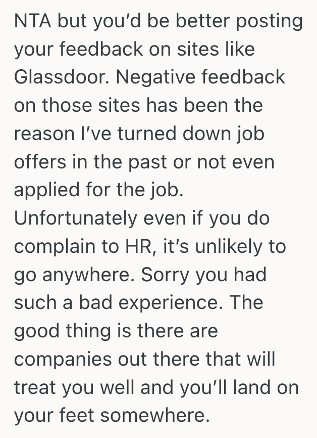Screenshot 2025 07 23 at 12.52.16 PM Toxic Managers Belittled A Young Engineers Experience During A Job Interview, So She Contemplated Reporting Them To HR And Walking Away