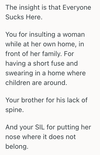 Screenshot 2025 07 23 at 2.51.18 PM Woman Told Her Sister In Law To Back Off And Stop Meddling With Their Issues, So Her Brother Kicked Her Out Of The House For Her Behavior