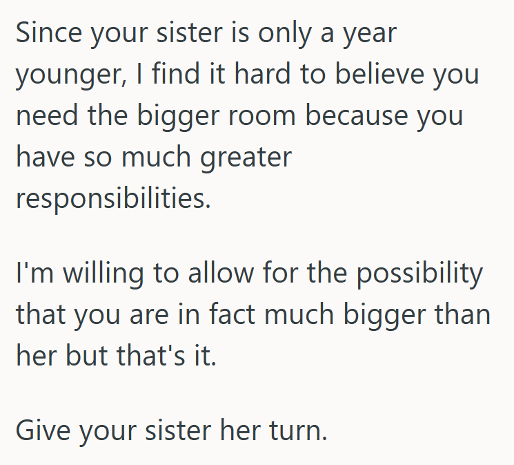 Screenshot 2025 07 24 000114 His Sister Wants To Move Into His Room Because It Is Much Bigger, But He Refuses To Move Out